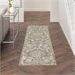Nourison Home Jubilant 6' Runner Fabric Olive Area Rug