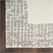Nourison Home Pacific Shag 5' x 7' Polyester Ivory Grey Area Rug