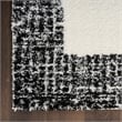 Nourison Home Pacific Shag 8' x 10' Polyester Ivory Black Area Rug