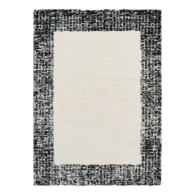 Nourison Home Pacific Shag 8' x 10' Polyester Ivory Black Area Rug