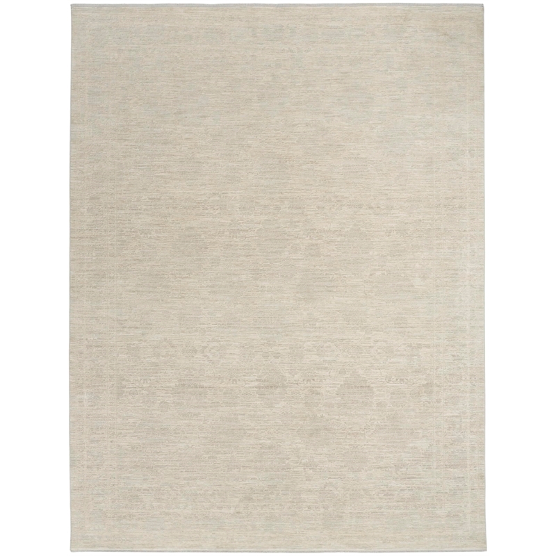 Nourison Home Outlines 9' x 12' Polyester Ivory Grey Area Rug