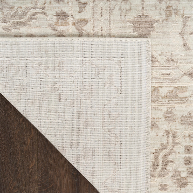 Nourison Home Outlines 8' x 10' Polyester Ivory Grey Area Rug
