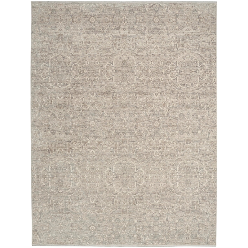 Nourison Home Outlines 9' x 12' Polyester Grey Area Rug