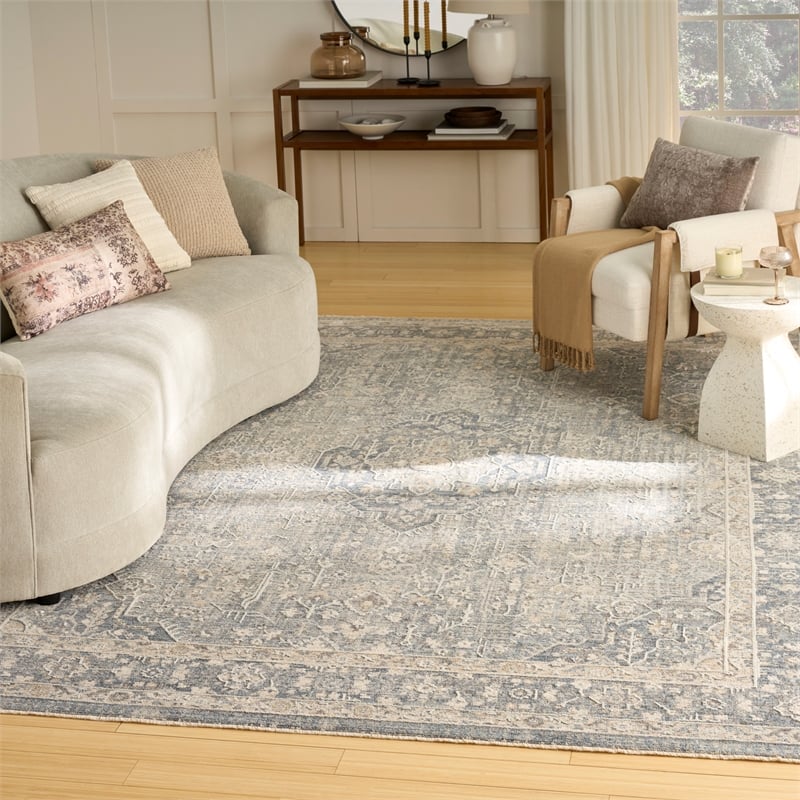 Nourison Home Harbor 8' x 10' Polyester Blue Area Rug