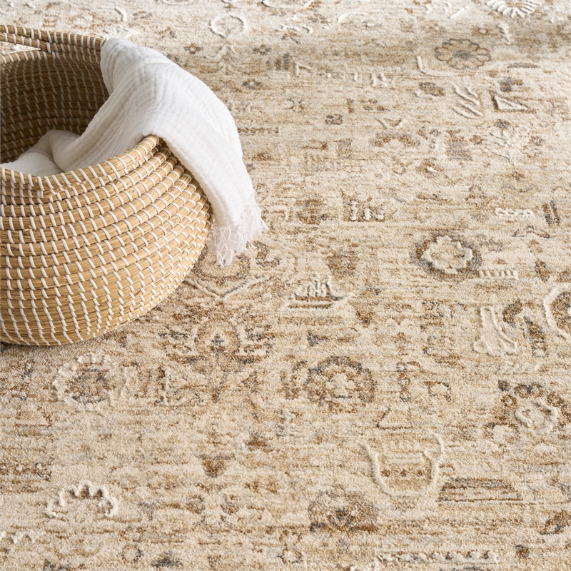 Nourison Home Harbor 8' x 10' Polyester Beige Area Rug