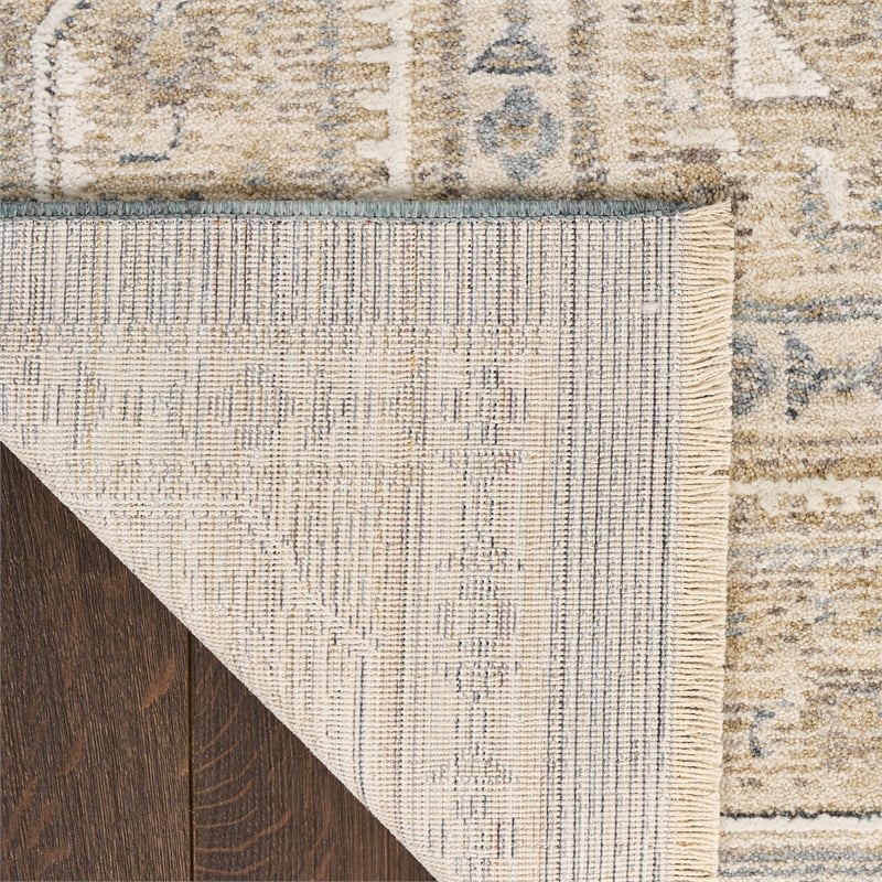Nourison Home Harbor 5' x 8' Polyester Ivory Blue Area Rug