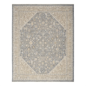 Nourison Home Harbor 5' x 8' Polyester Ivory Blue Area Rug