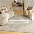 Nourison Home Harbor 8' x 10' Polyester Ivory Blue Area Rug