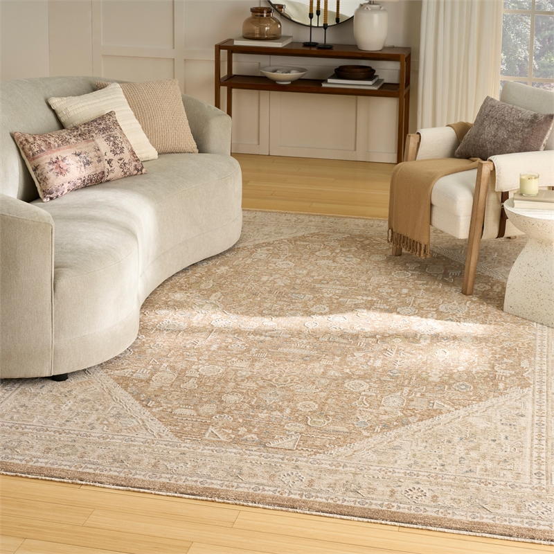 Nourison Home Harbor 5' x 8' Polyester Mocha Area Rug