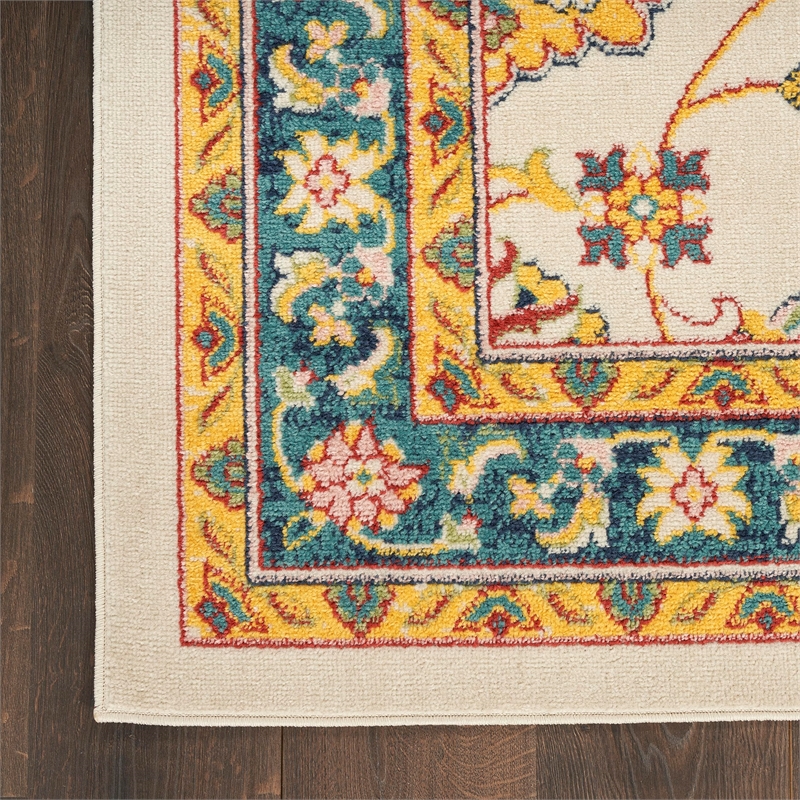 Nourison Home Nourison Essentials 8' x 10' Fabric Ivory Gold Area Rug