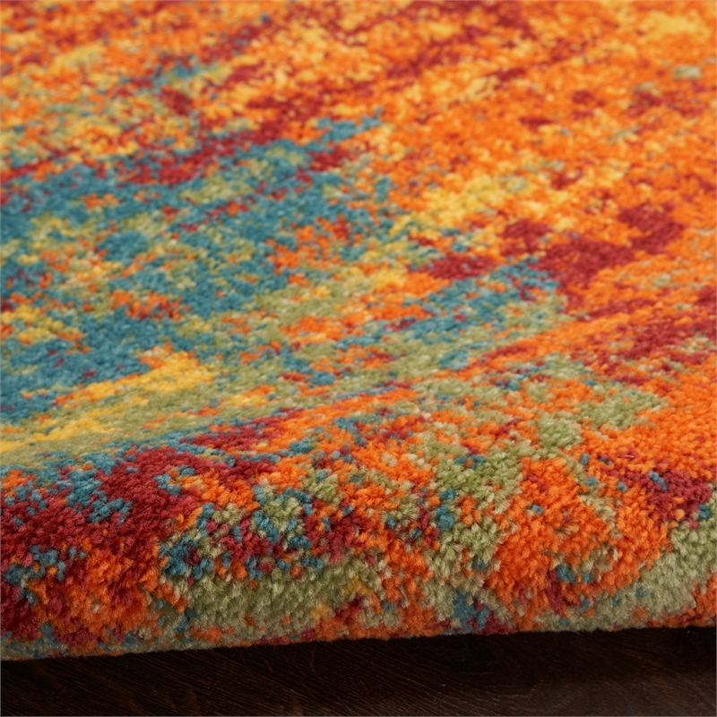 Nourison Home Nourison Essentials 6' x 9' Fabric Flame Area Rug