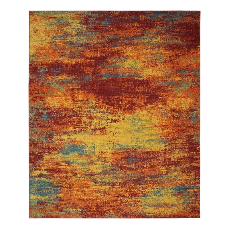 Nourison Home Nourison Essentials 6' x 9' Fabric Flame Area Rug