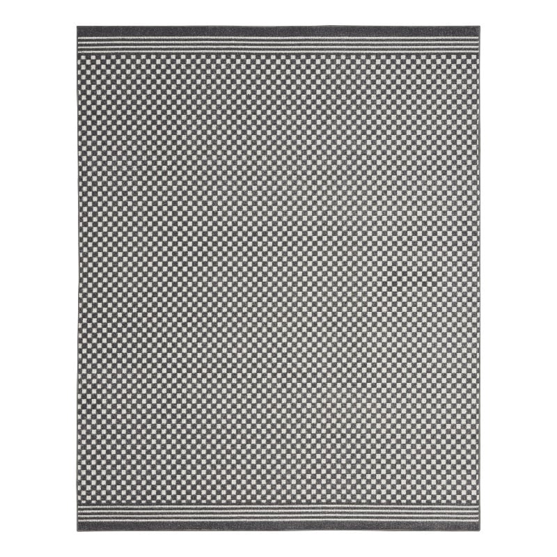 Nourison Home Casual 8' x 10' Fabric Grey Area Rug