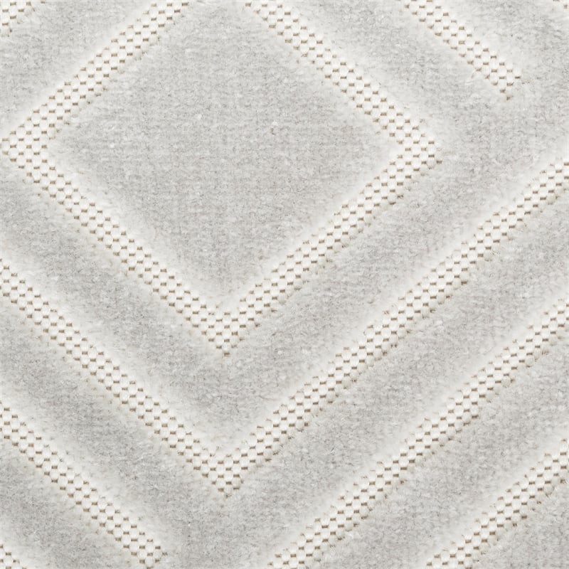 Nourison Home Casual 8' x 10' Fabric Light Grey Area Rug