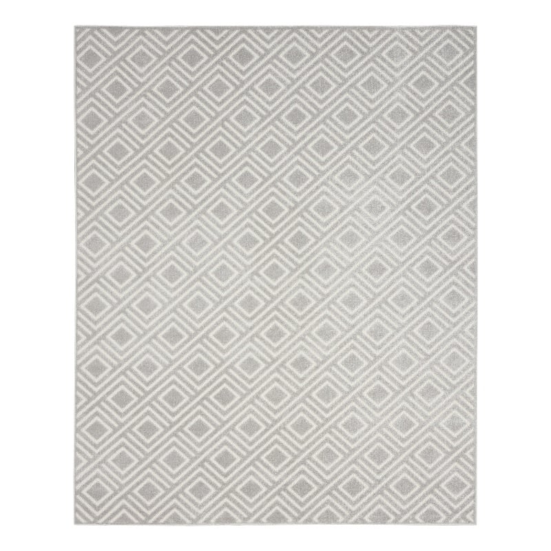 Nourison Home Casual 8' x 10' Fabric Light Grey Area Rug