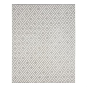 Nourison Home Casual 8' x 10' Fabric Light Grey Area Rug