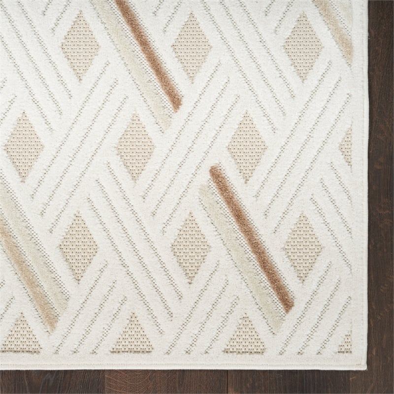 Nourison Home Casual 8' x 10' Fabric Ivory Beige Area Rug