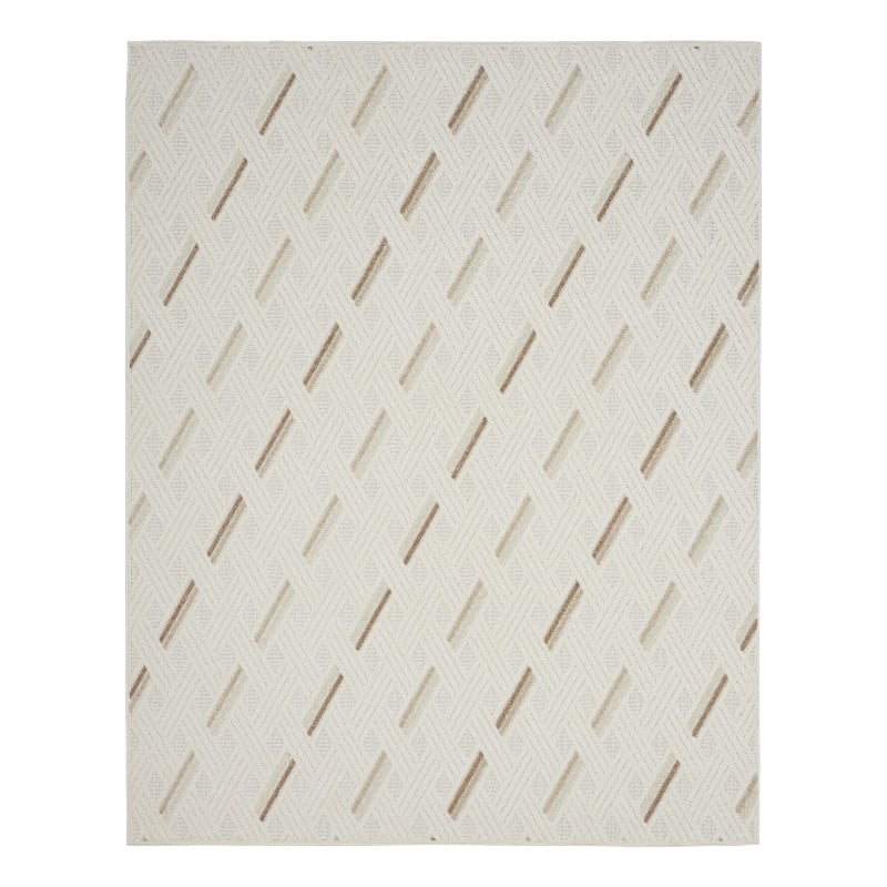 Nourison Home Casual 8' x 10' Fabric Ivory Beige Area Rug