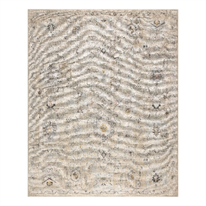 Nourison Home Oushak Home 7' x 10' Fabric Cream Area Rug
