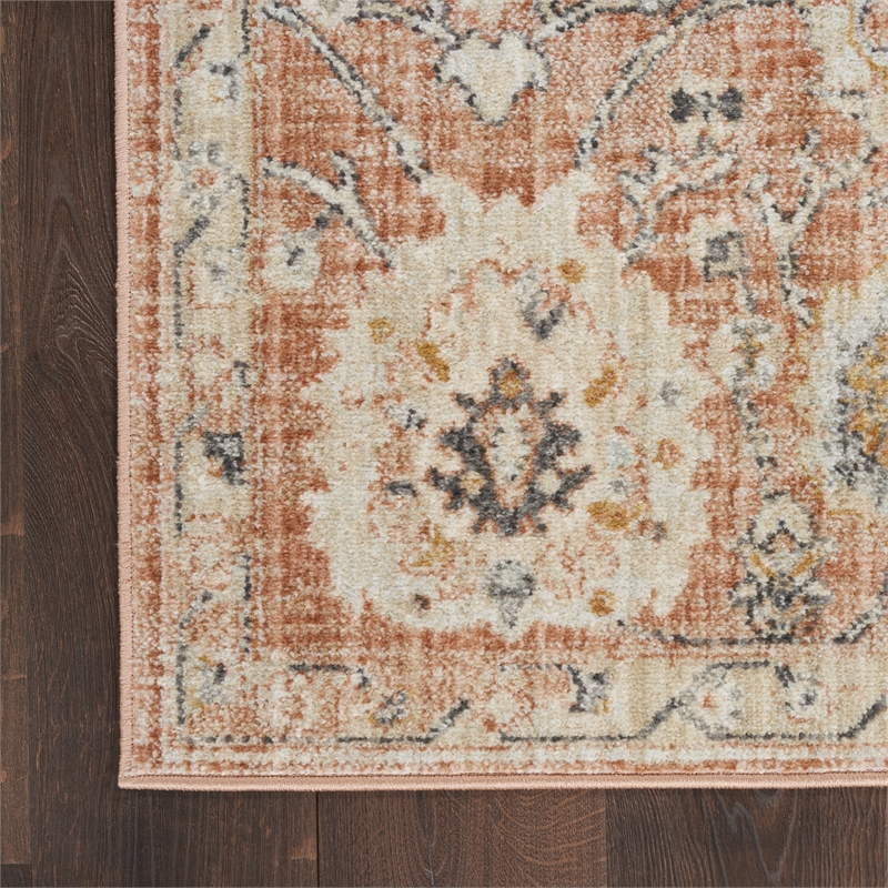 Nourison Home Oushak Home 7' x 10' Fabric Rust Area Rug