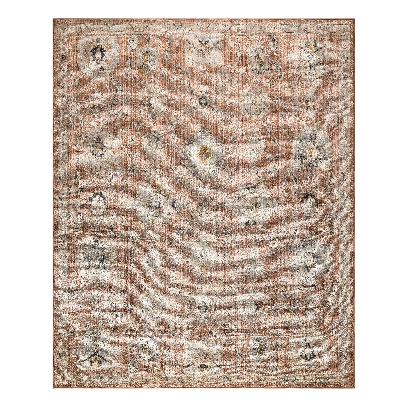 Nourison Home Oushak Home 7' x 10' Fabric Rust Area Rug