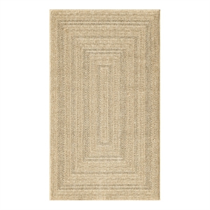 Nourison Home Tulum 2' x 3' Fabric Taupe Grey Area Rug