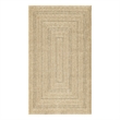 Nourison Home Tulum 2' x 3' Fabric Taupe Grey Area Rug