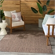 Nourison Home Tulum 5' x 7' Fabric Brown Area Rug
