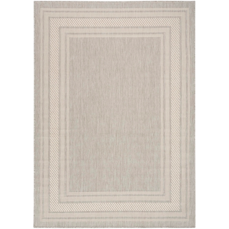nourison home horizon 6' x 9' fabric grey area rug
