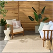 Nourison Home Tulum 5' x 7' Fabric Cream Area Rug
