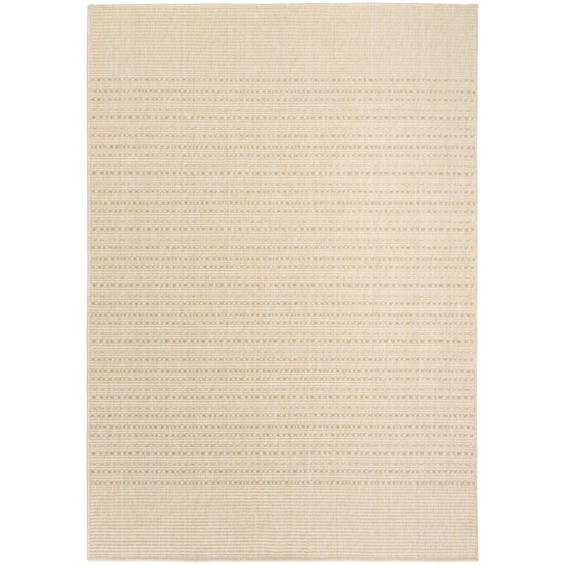 Nourison Home Tulum 5' x 7' Fabric Cream Area Rug
