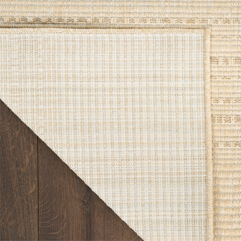 Nourison Home Tulum 5' x 7' Fabric Cream Area Rug