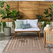 Nourison Home Tulum 5' x 7' Fabric Brown Area Rug