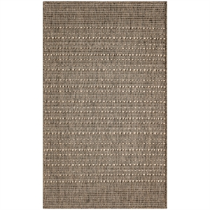 Nourison Home Tulum 3' x 5' Fabric Brown Area Rug