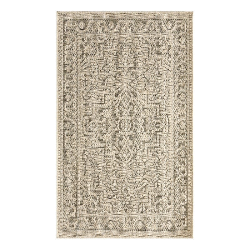 Nourison Home Tulum 2' x 3' Fabric Taupe Olive Area Rug
