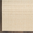 Nourison Home Tulum 4' x 6' Fabric Cream Area Rug