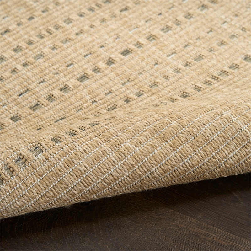Nourison Home Tulum 8' x 10' Fabric Taupe Area Rug