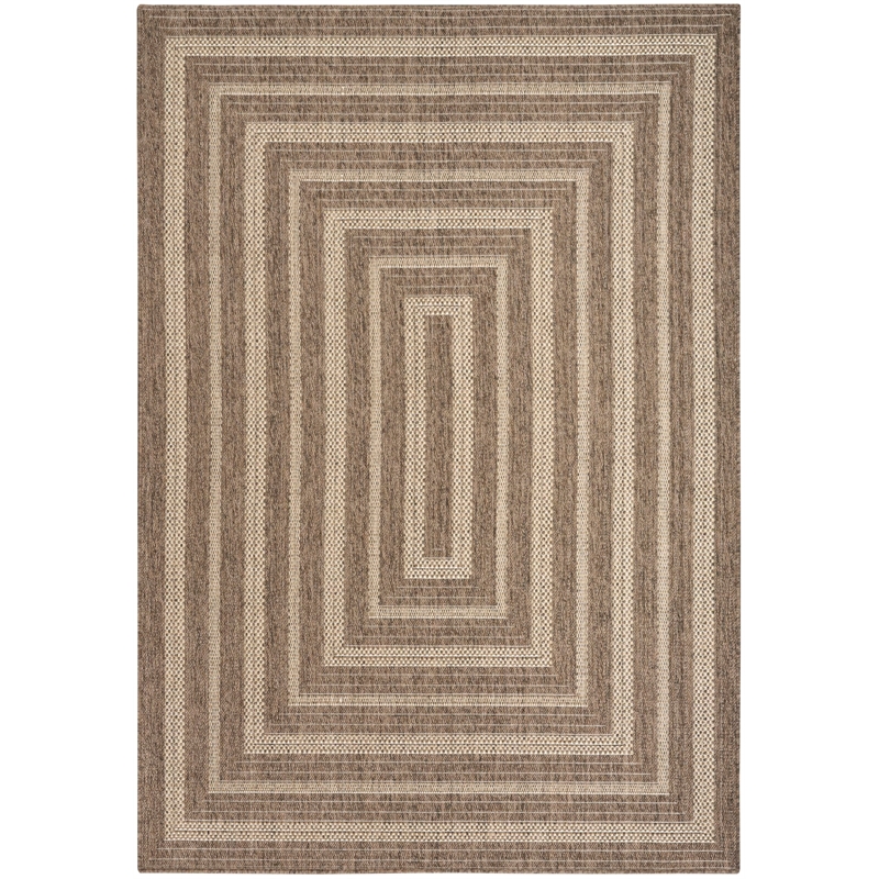 Nourison Home Tulum 4' x 6' Fabric Brown Area Rug