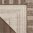 Nourison Home Tulum 4' x 6' Fabric Brown Area Rug