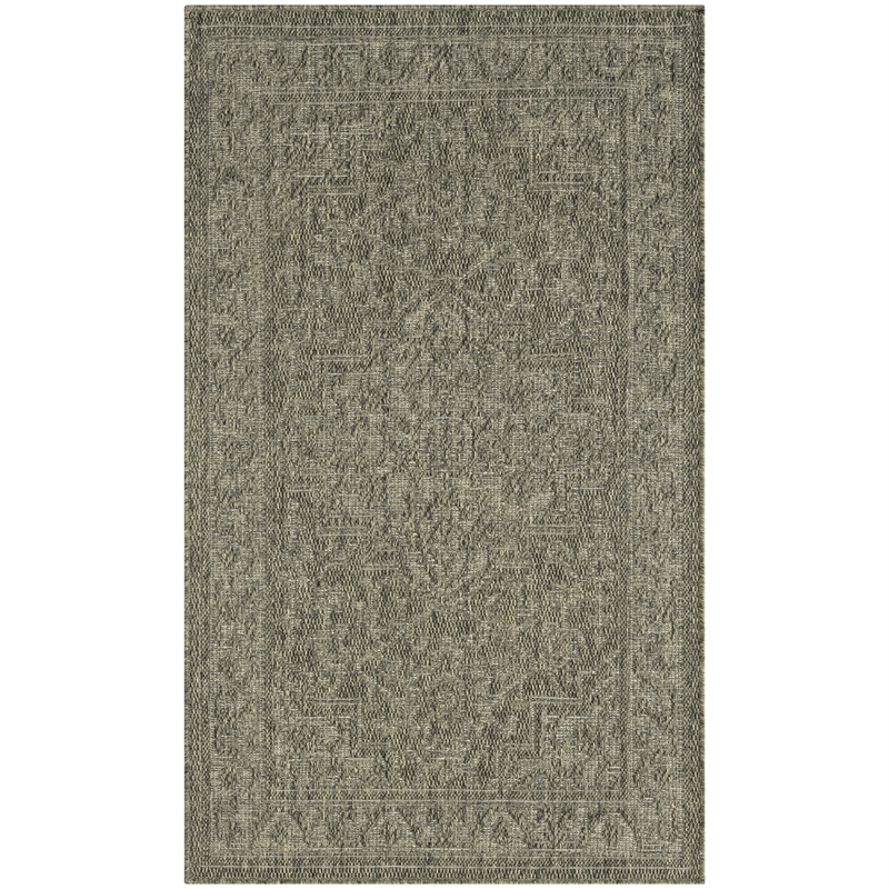 Nourison Home Tulum 3' x 5' Fabric Olive Area Rug