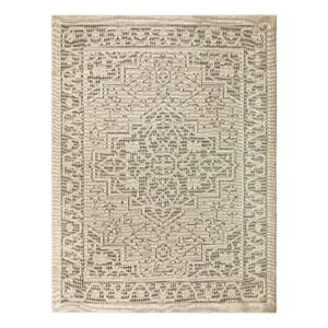 Nourison Home Tulum 8' x 10' Fabric Taupe Olive Area Rug