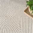 Nourison Home Textured Home 8' x 10' Polyester Beige Ivory Area Rug