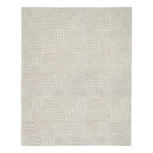 Nourison Home Textured Home 8' x 10' Polyester Beige Ivory Area Rug