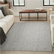 Nourison Home Textured Home 8' x 10' Polyester Charcoal Ivory Area Rug