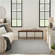 Nourison Home Textured Home 8' x 10' Polyester Charcoal Ivory Area Rug