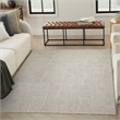 Nourison Home Textured Home 8' x 10' Polyester Grey Ivory Area Rug