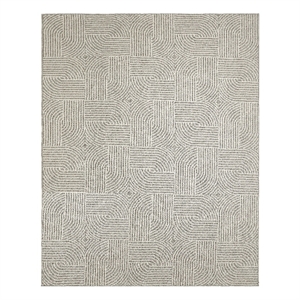 Nourison Home Textured Home 8' x 10' Polyester Grey Ivory Area Rug