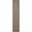 Nourison Home Tulum 6' Runner Fabric Brown Area Rug