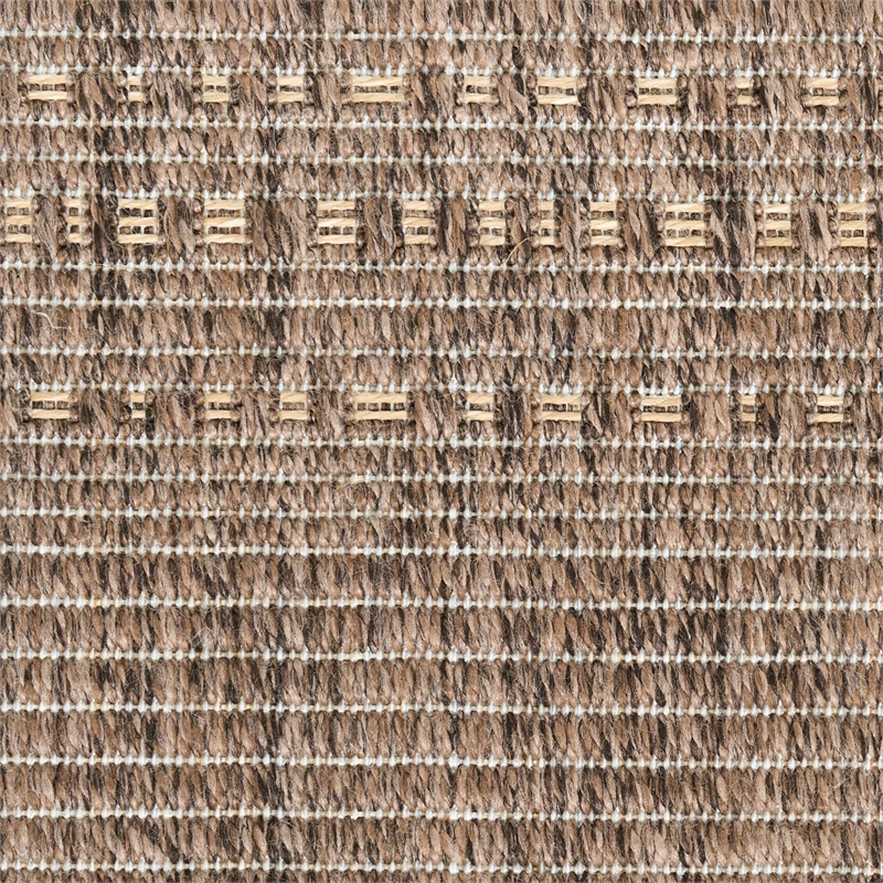 Nourison Home Tulum 6' Runner Fabric Brown Area Rug