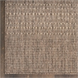 Nourison Home Tulum 6' Runner Fabric Brown Area Rug